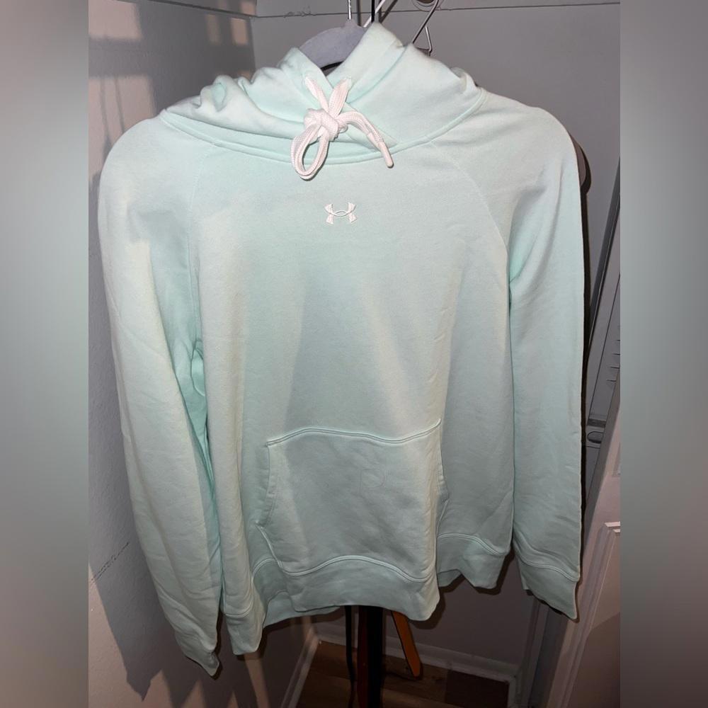 Under Armour Mint Green Hoodie (Medium)